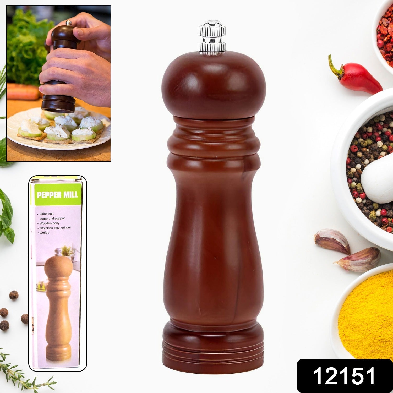 WoodGrind Pepper Mill WoodGrind Pepper Mill